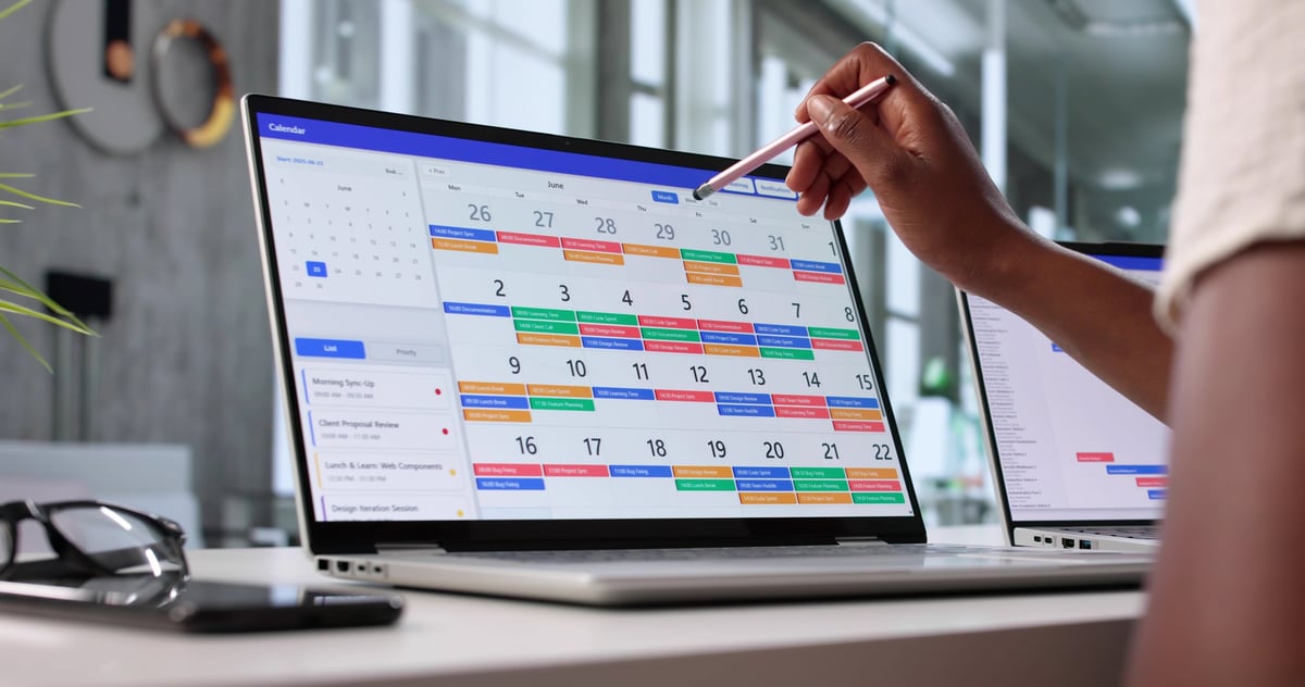 Booking and follow-up timeline — scheduled meeting to reminders to education to follow-up to next action, conversion infrastructure